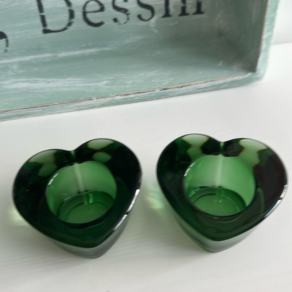 Anu Pentik Finnish Design Glass Votive Candle Holders Made in Finland (2) - Picture 5 of 6